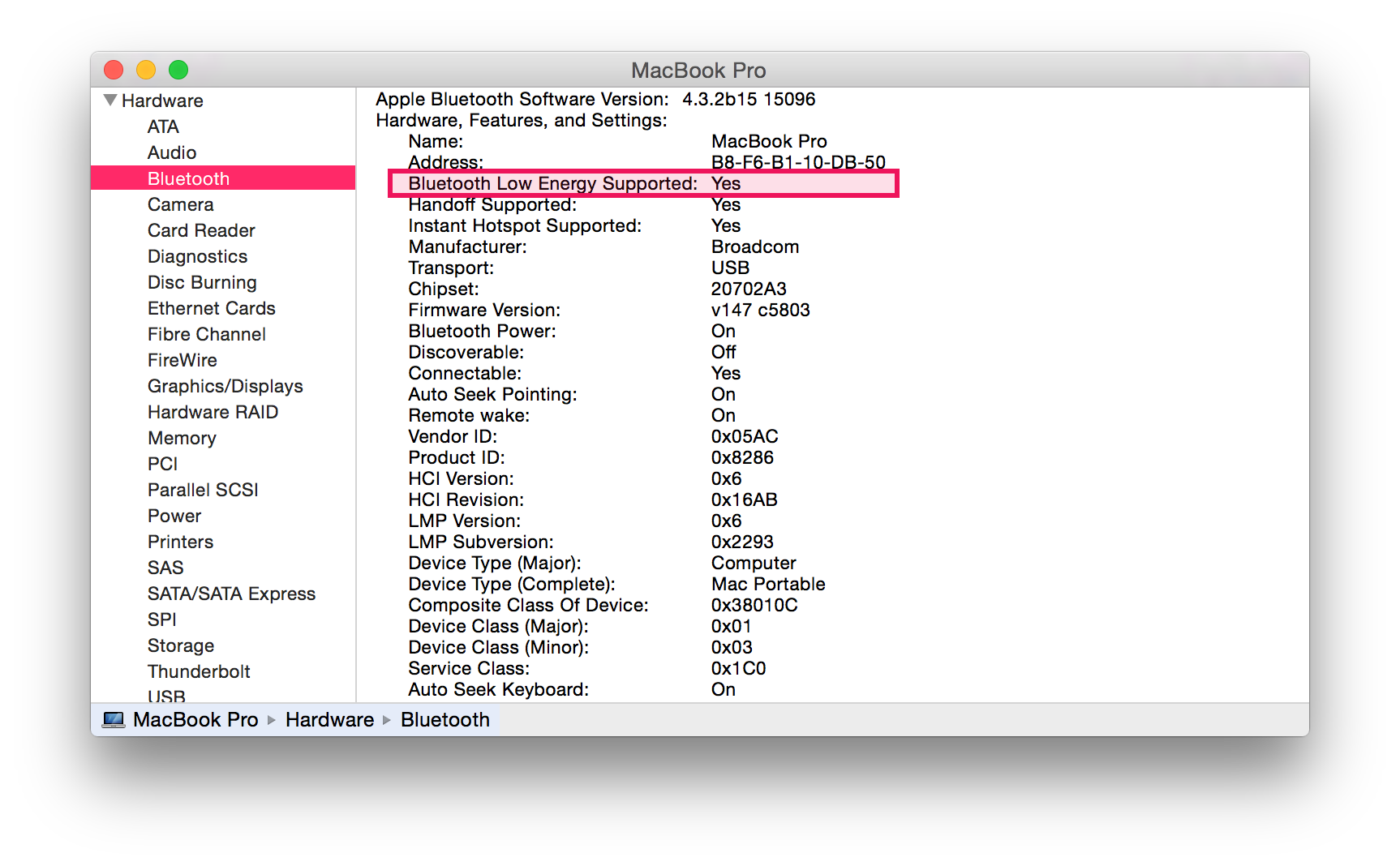 How to check if your Mac supports Bluetooth Low Energy (LE)